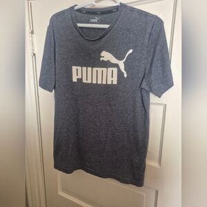 Puma Heathered Grey Tee with Logo